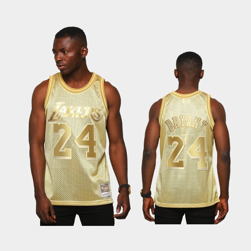 Los Angeles Lakers #24 Kobe Bryant Lakers 24 Yellow Limited Edition Style 3