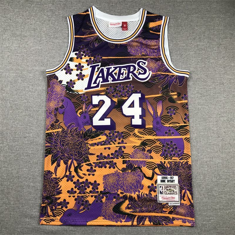 Los Angeles Lakers #24 Kobe Bryant Lakers 24 # Kobe Year of Rabbit Commemorative Style 2