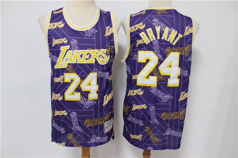 Los Angeles Lakers #24 Kobe Bryant Lakers 24 # Purple Edition Limited Retro Jersey --hwc jersey tear up pack Swingman Jersey