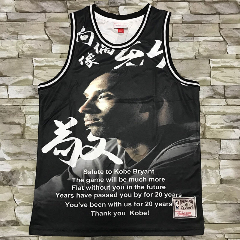 Los Angeles Lakers #24 Kobe Bryant Lakers Kobe Salute Edition Black Style 2