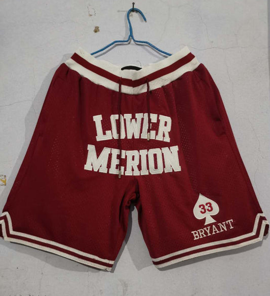 Los Angeles Lakers #33 Kobe Bryant Kobe High School 33 # Edition Shorts