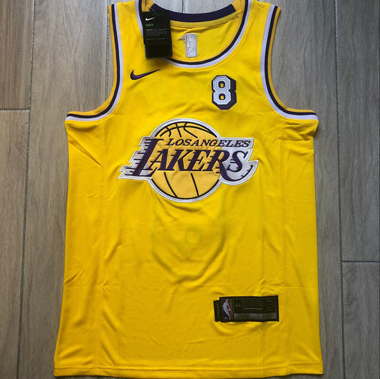 Los Angeles Lakers #8 Kobe Bryant Lakers #8 Kobe Retro Yellow 78-20 Embroidered (XS-XXL) Style 2