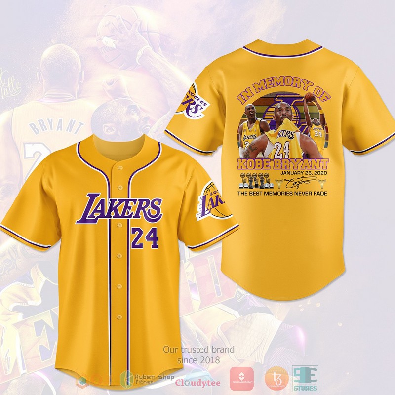 Los Angeles Lakers In Memory of Kobe Bryant 24 Baseball shirt