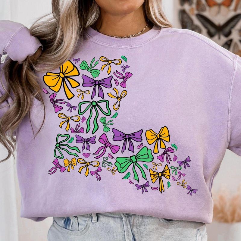 Louisiana Mardi Gras coquette, Fat Tuesday, Mardi Gras Louisiana Map, Mardi Gras Glitter, Mardi Gras Design Shirt...