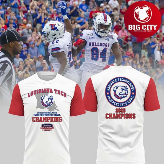 Louisiana Tech Bulldogs Independence Bowl 2025 Champion Two Sided Shirt