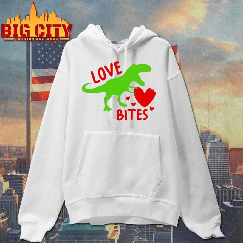 Love Bites Valentine Dinosaur Shirt