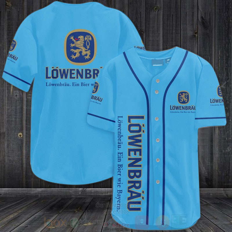 FASHION Lowenbrau Brewery Baseball Jerseys Botton Shirt