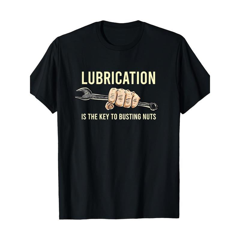 Lubrication Is The Key Funny Machinist Profession Men Gift T-Shirt - 220g made in usa Hoodie, Sweatshirt | WearSparks.com