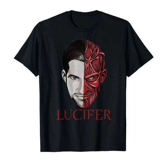 Lucifer Morningstar Devil Face T-Shirt Perfect Satanic Gift For Fans Shirt, Lord Of Hell Movies Tshirt unisex shirt...