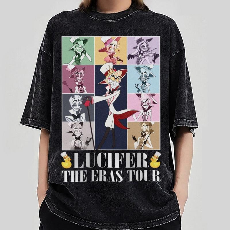 Lucifer The Eras Tour Inpired T-Shirt, Lucifer Morningstar Shirt, Lucifer Hazbin Hotel T-Shirt, Lucifer Vivziepop...
