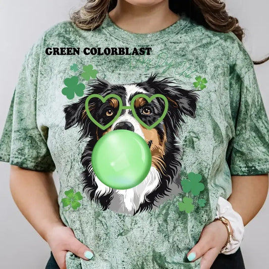 Lucky Dog Australian Shepherd Shirt ~ Unisex Apparel Relaxed Fit Printed In The USA Clothing Womenswear Casual Comfort...