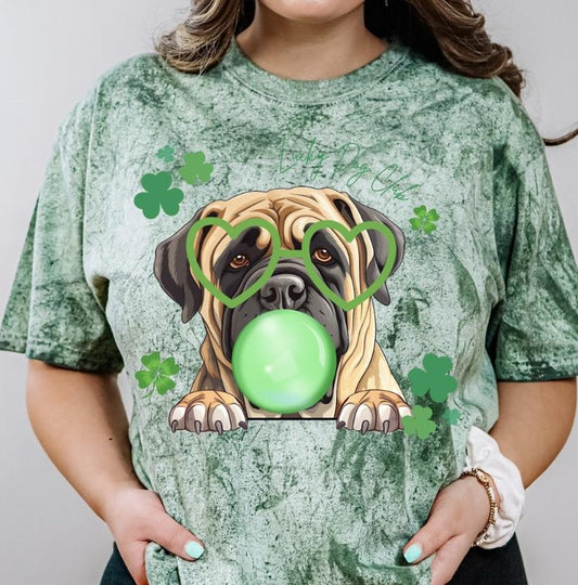 Lucky Dog English Mastiff Shirt ~ Unisex Apparel Relaxed Fit Printed In The USA Clothing Womenswear Casual Comfort Cotton...