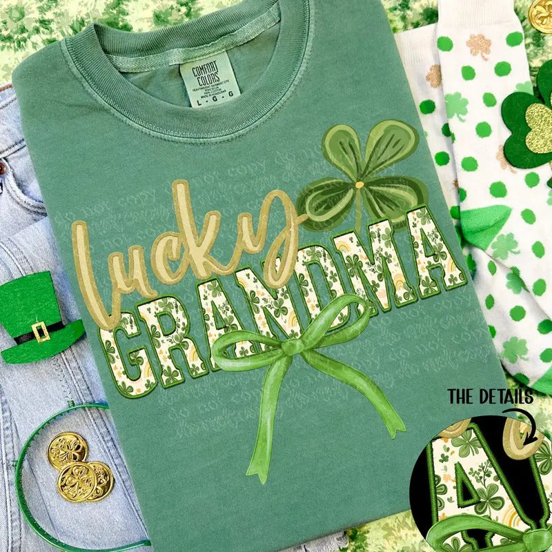 Lucky Grandma DTF Transfers - THIS IS NOT A SHIRT Hoodie, Sweatshirt | WearSparks.com