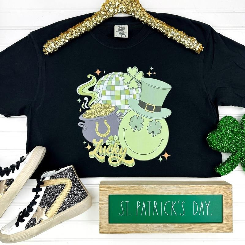 Lucky Little Disco Comfort Colors T-Shirt Hoodie, Sweatshirt | WearSparks.com