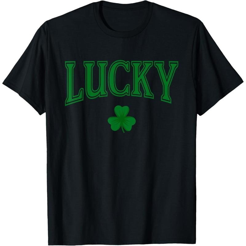 Lucky St Patrick's Day Clover Shamrock Lucky T-Shirt made in USA Hoodie, Sweatshirt | WearSparks.com
