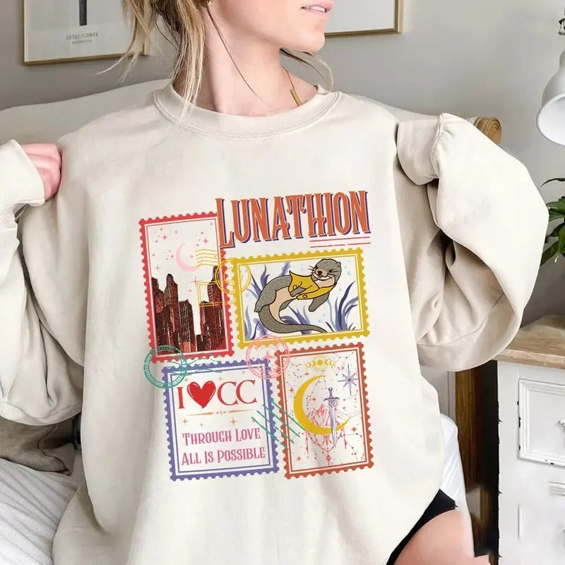 Lunathion Shirt, Crescent City SJM Shirt, Bryce Quinlan Lunathion Tee, ACOTAR Sweatshirt, Light It Up, Gift For Book...