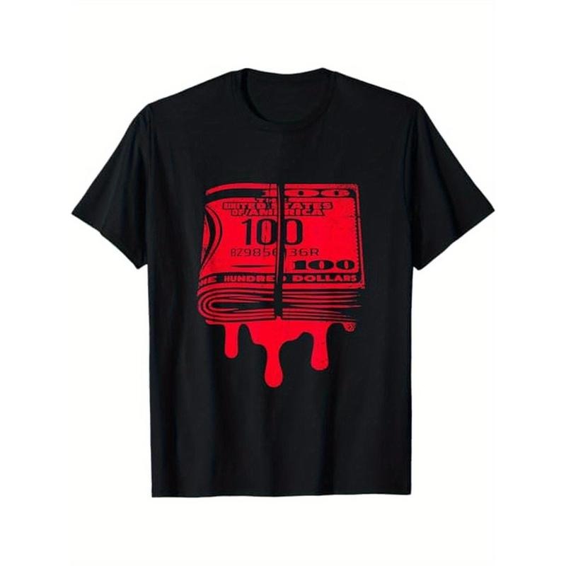 Luxury Cash Print T-Shirt, Cotton, Perfect for Halloween, Thanksgiving & Christmas Gifts Made in USA Hoodie, Sweatshirt