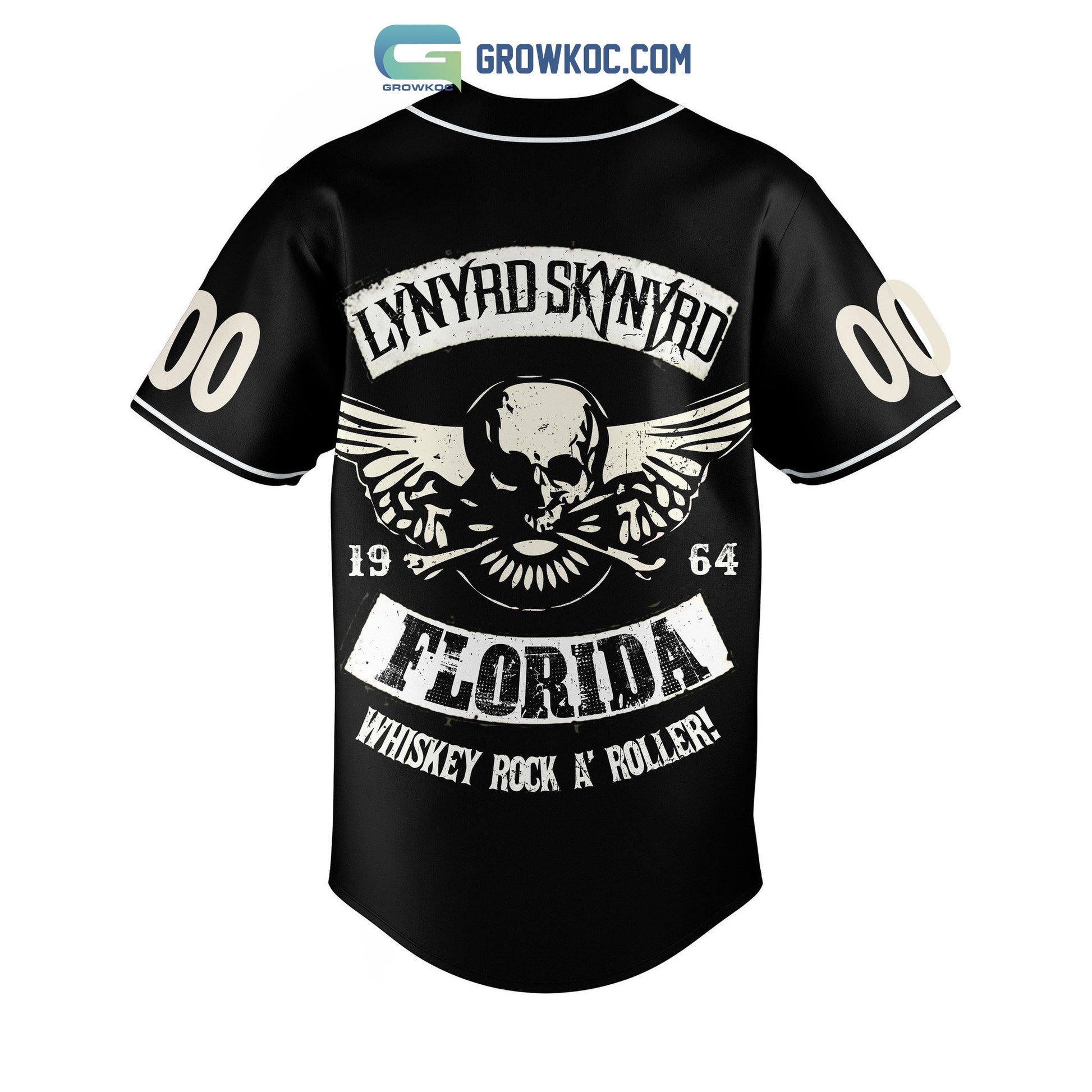 Lynyrd Skynyrd Florida Whiskey Rock A Roller Personalized Baseball Jersey