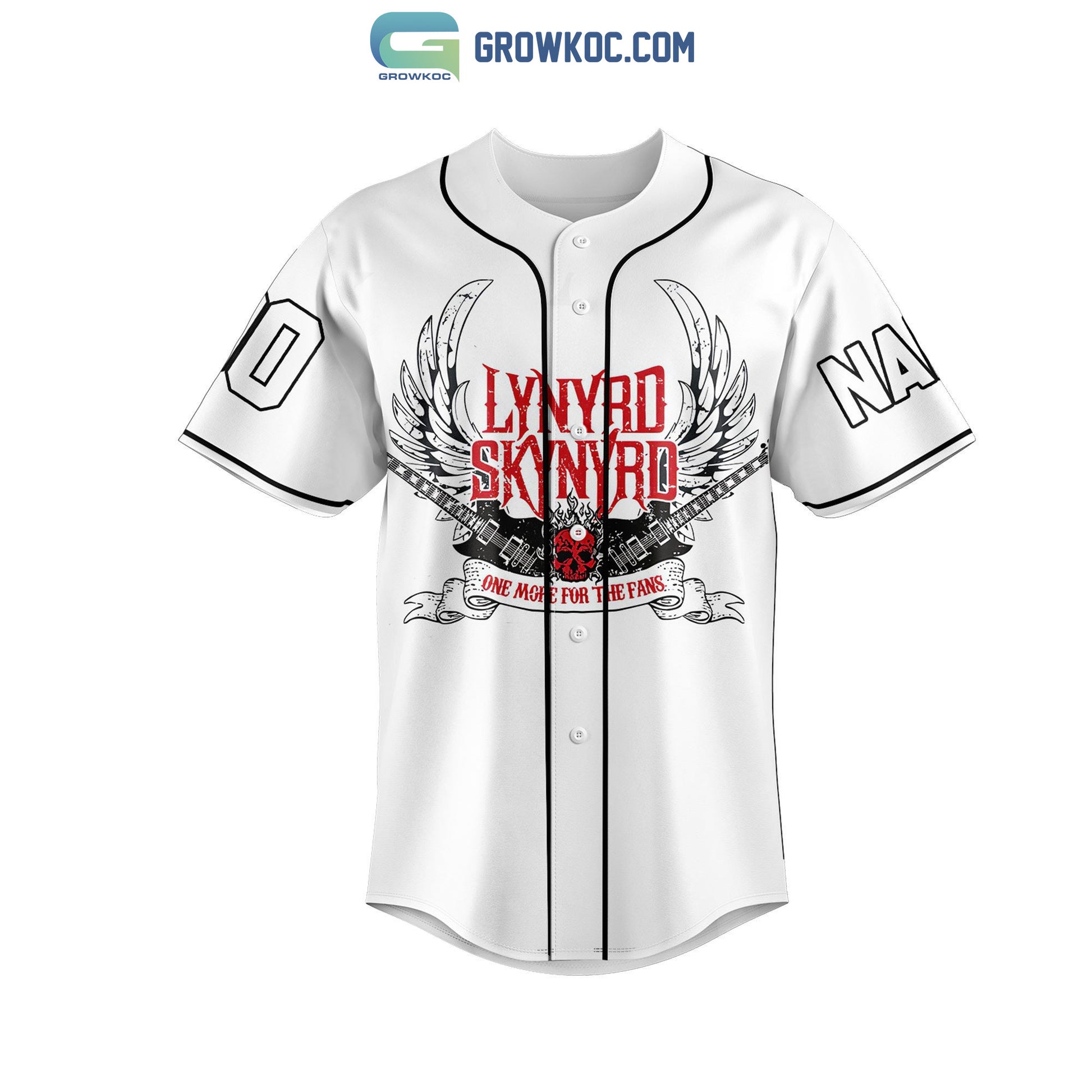 Lynyrd Skynyrd One More For The Fans Personalized Baseball Jersey