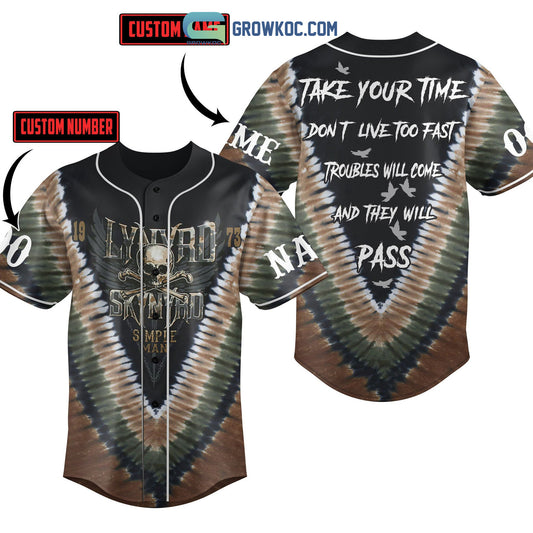 Lynyrd Skynyrd Simple Man 1973 Personalized Baseball Jersey