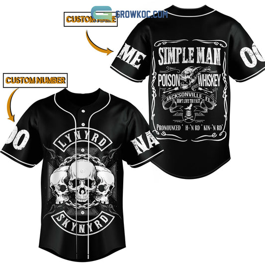 Lynyrl Skynyrd Simple Man Personalized Baseball Jersey