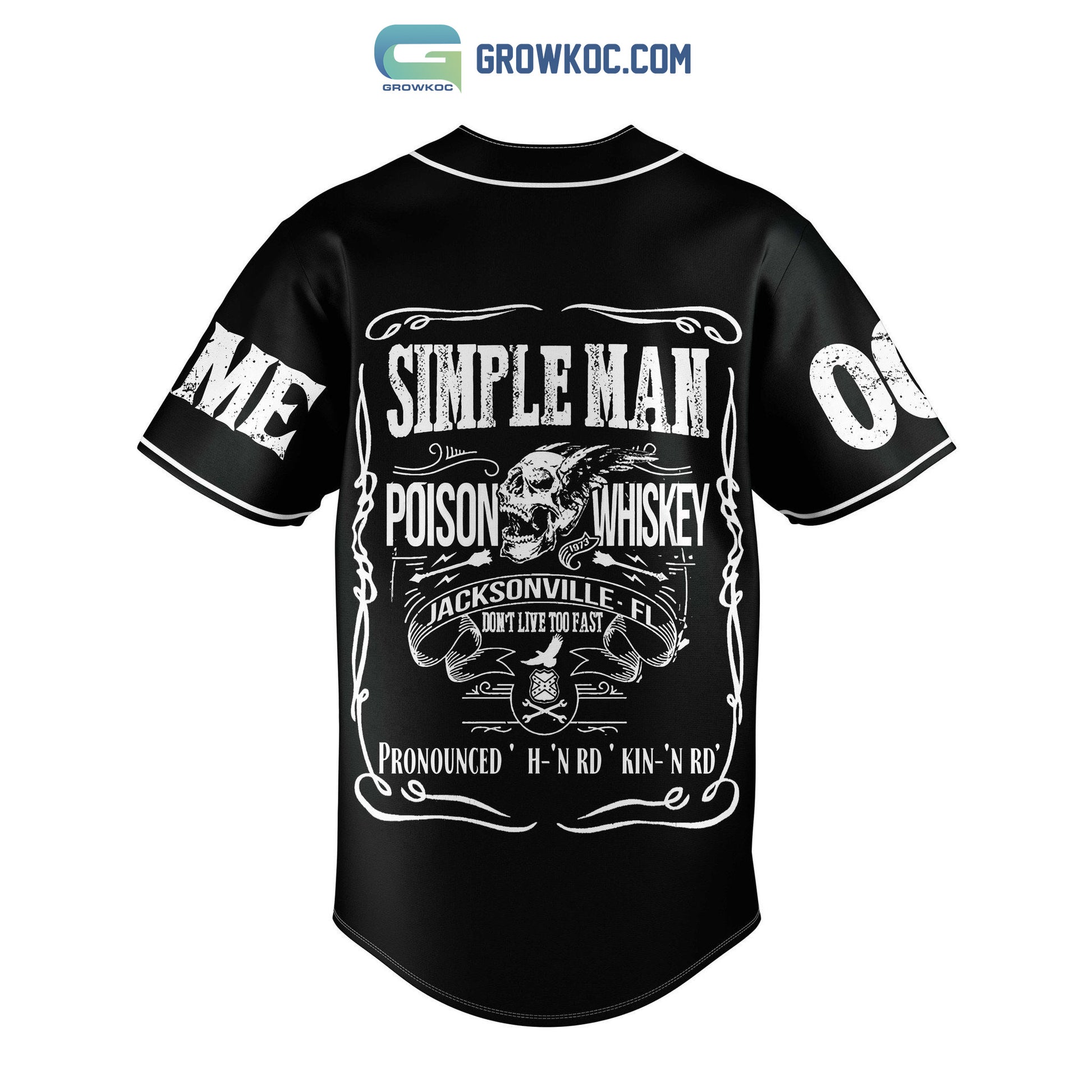 Lynyrl Skynyrd Simple Man Personalized Baseball Jersey