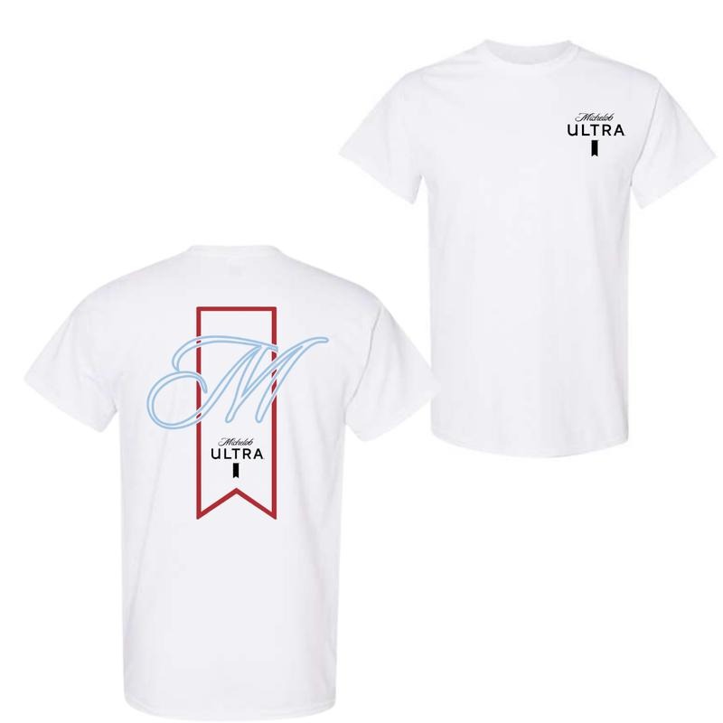 M Michelob Ultra T-Shirt Sweatshirt Hoodie 2 Side, Unisex Shirt, For Men, For Women | WearSparks.com