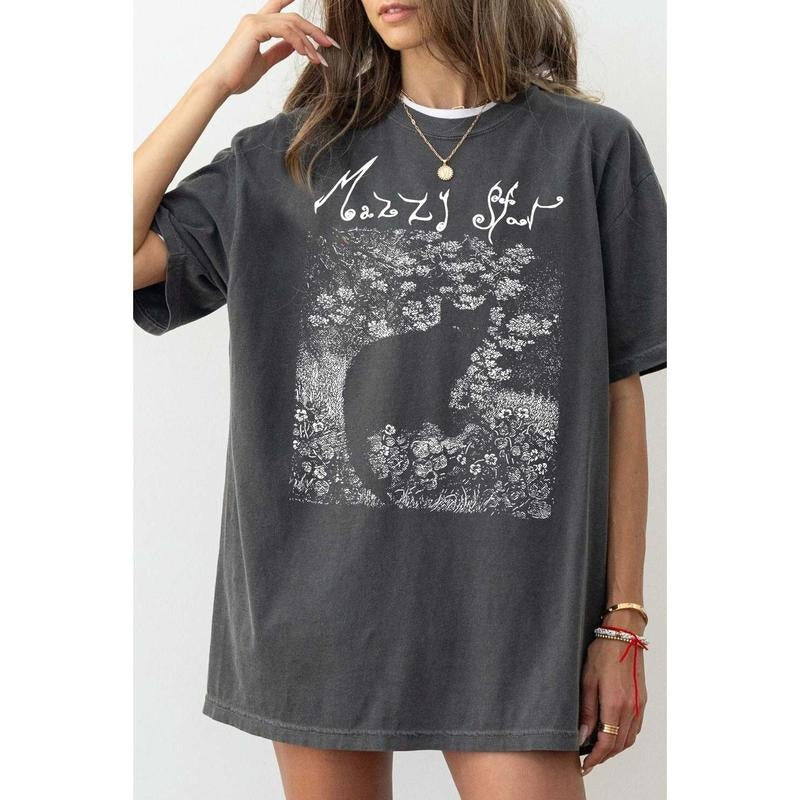 M@zzy St@r Cat Black Tee, Unisex Cotton Shirt Hoodie, Sweatshirt | WearSparks.com