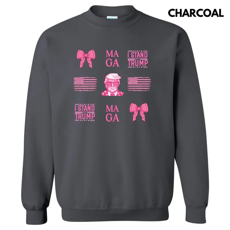 MAGA Coquette Collage Sweatshirt 'NLB' T-Shirts, Hoodie | WearSparks.com