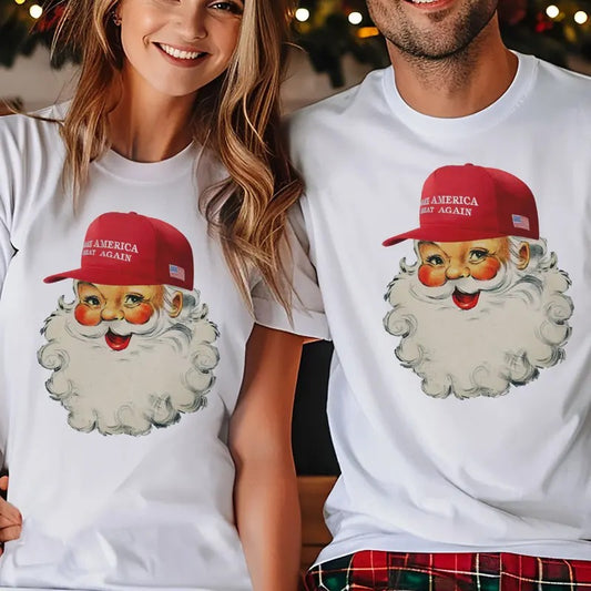 MAGA Santa Tees  Trump Santa Clause Tshirts Make America Great Christmas T-Shirts Hoodie, Sweatshirt | WearSparks.com