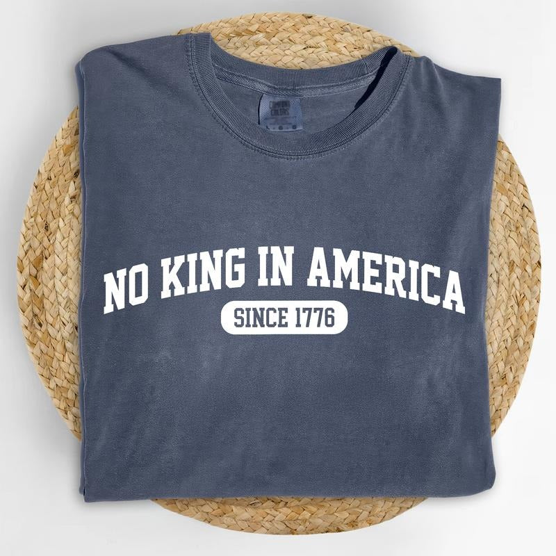 MAPTEES No Kings In America Comfort Colors Shirt, Protect Democracy T-shirt, Human Rights Graphic Tee, Activist Unisex...