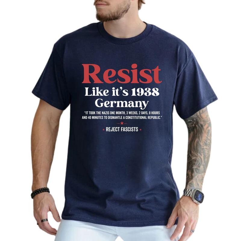 MAPTEES Resist Graphic Tee, Resistance T-shirt For Men, Liberal Shirt, Freedom Men Tee, Equality Men Clothing, Activist...
