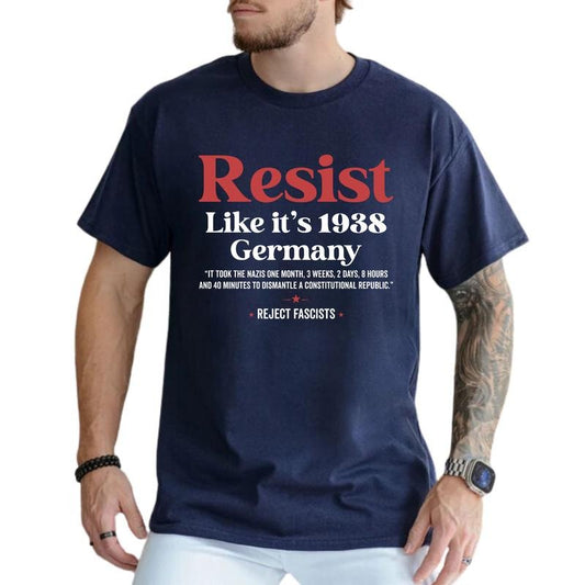 MAPTEES Resist Graphic Tee, Resistance T-shirt For Men, Liberal Shirt, Freedom Men Tee, Equality Men Clothing, Activist...