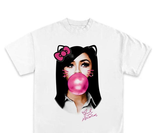 MARIAHh THE SCIENTIST Pink Kitty GRAPHIC Tee Hoodie, Sweatshirt | WearSparks.com