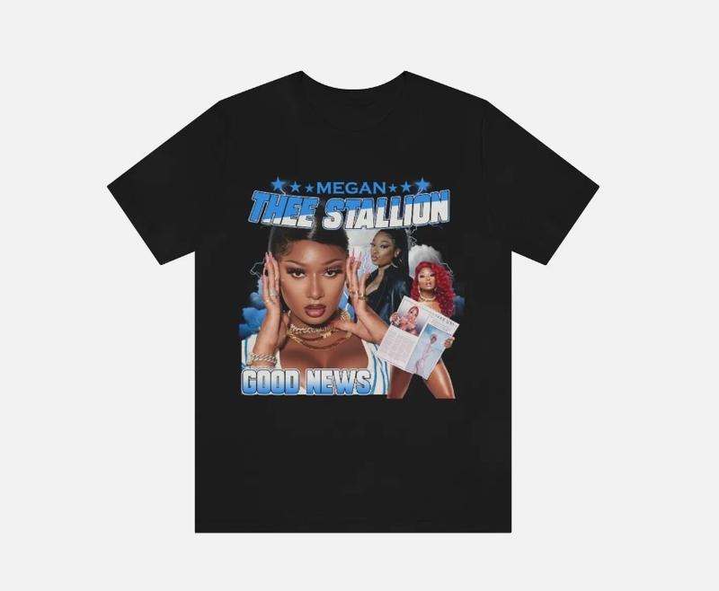 MEGAN THEE STALLION - TEE SHIRT. GOOD NEWS Hoodie, Sweatshirt | WearSparks.com