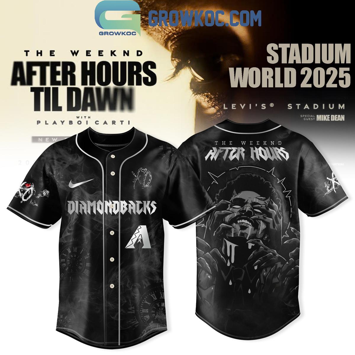 MLB All Teams x The Weeknd Tour 2025 Baseball Jersey