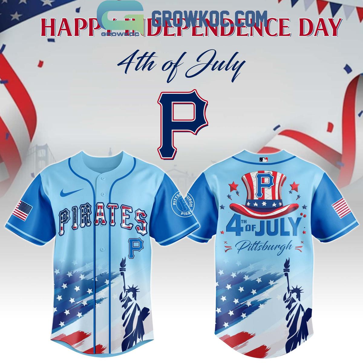 MLB Happy Independence Day 4th Of July Baseball Jersey