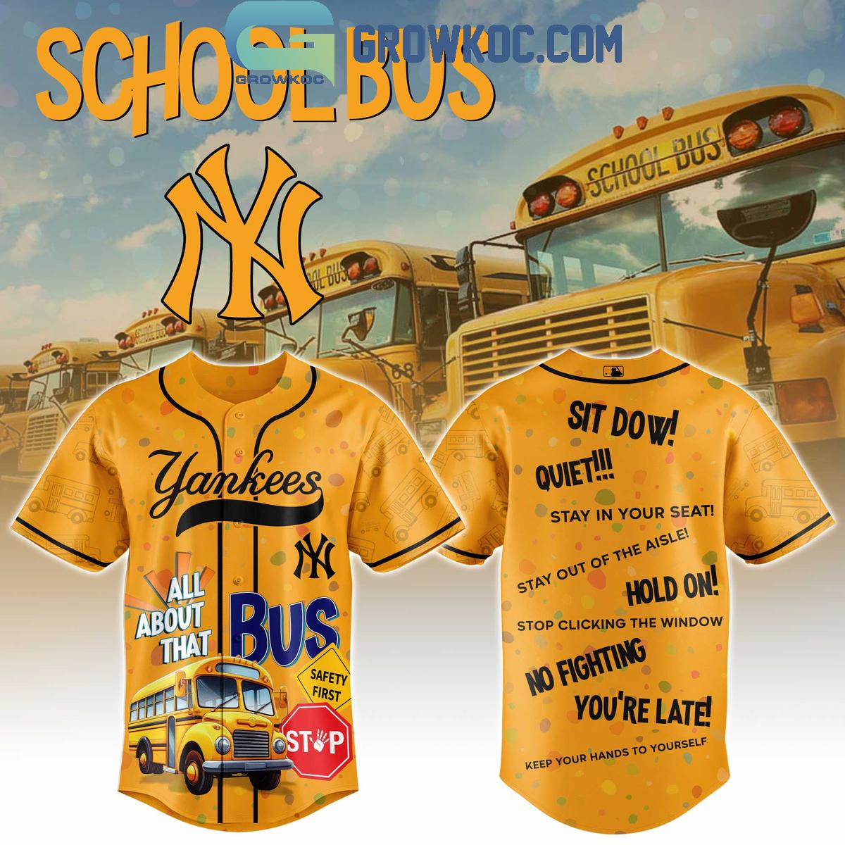 MLB x Back To School 2025 Yellow Baseball Jersey