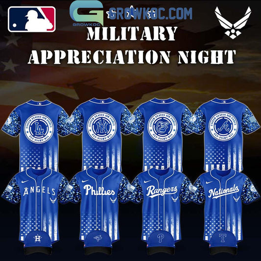 MLB x United States Air Force Military Appreciation Night 2025 Baseball Jersey