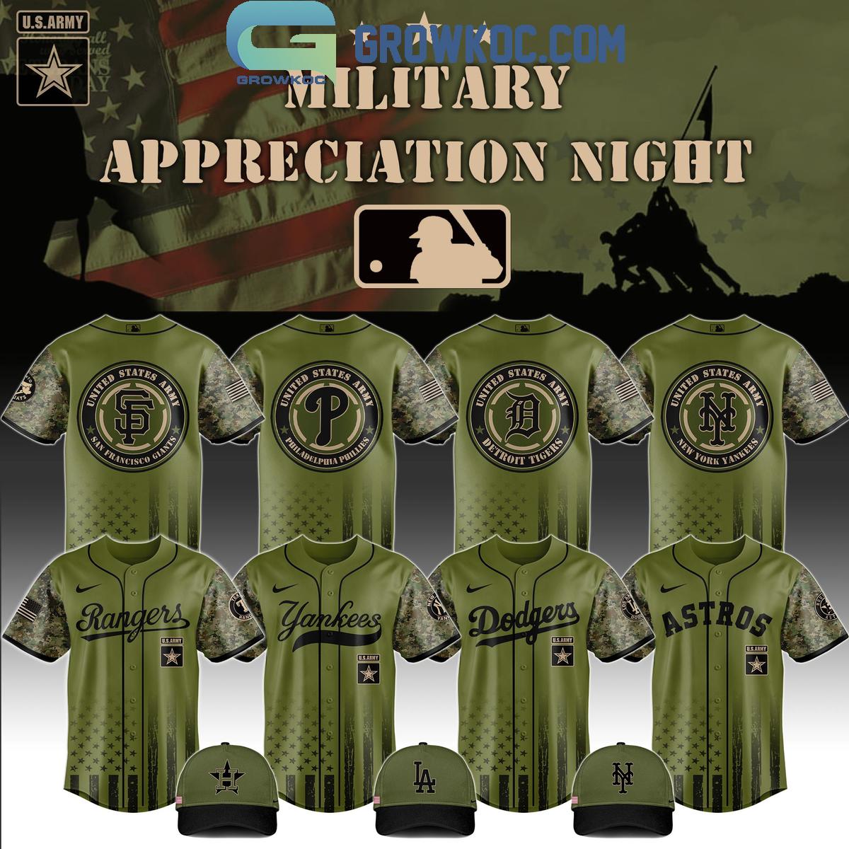 MLB x United States Army Military Appreciation Night 2025 Baseball Jersey