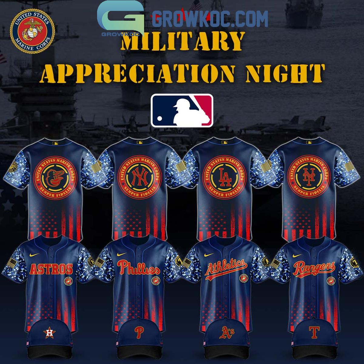 MLB x United States Marine Corps Military Appreciation Night 2025 Baseball Jersey