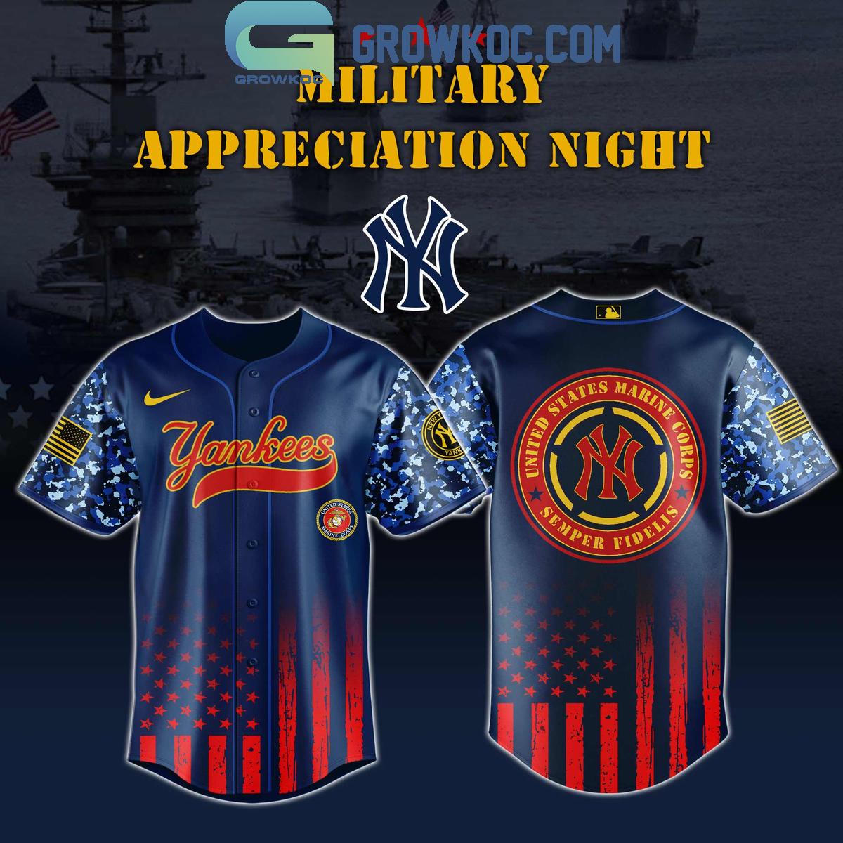 MLB x United States Marine Corps Military Appreciation Night 2025 Baseball Jersey