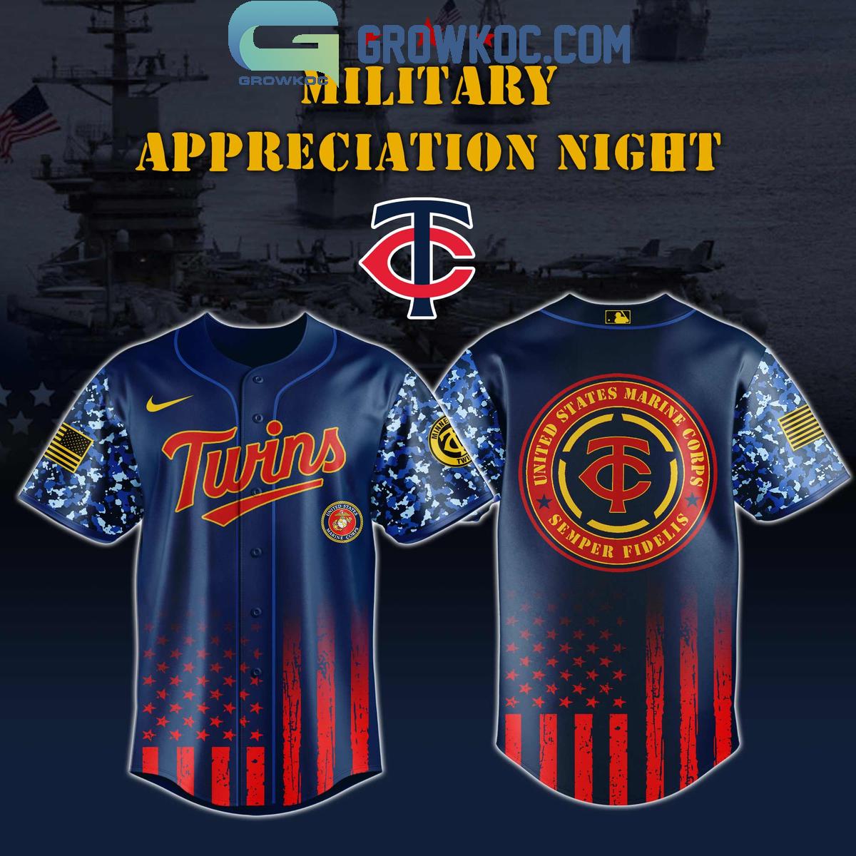 MLB x United States Marine Corps Military Appreciation Night 2025 Baseball Jersey