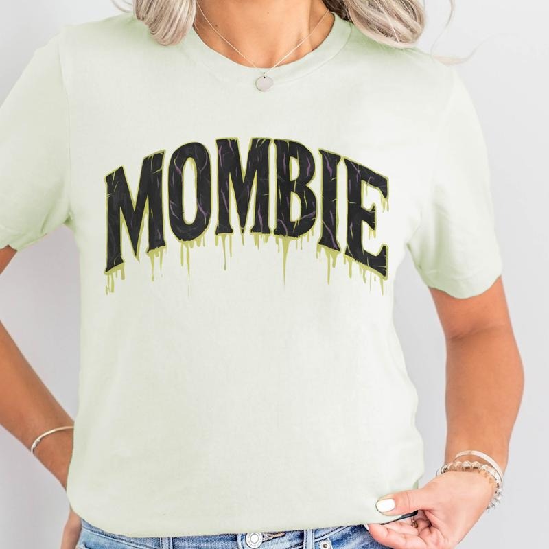 MOMBIE Halloween Tshirt Funny Mombie Zombie Tee Mom-Bie Halloween Top Mom Halloween T-shirt Zombie Halloween Top Hoodie,...