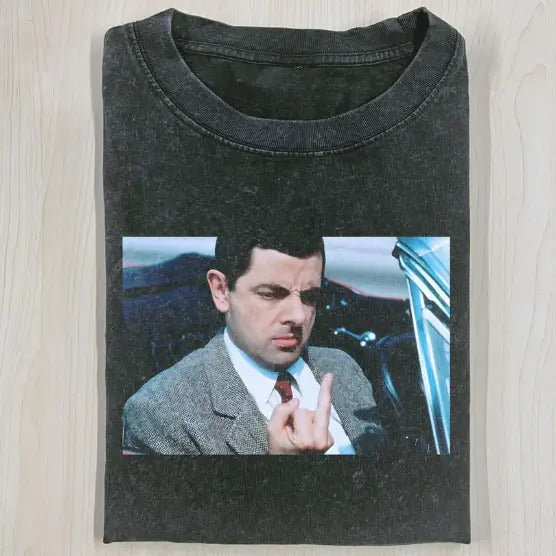 MR. BEAN Middle Finger T-Shirt, Funny Shirt, Unisex T-Shirt, Gift For Men Women Hoodie, Sweatshirt | WearSparks.com