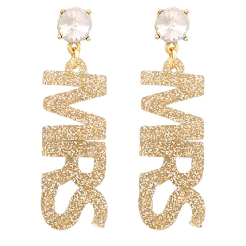 MRS Glitter Earrings T-Shirts, Hoodie, Sweatshirt | WearSparks.com