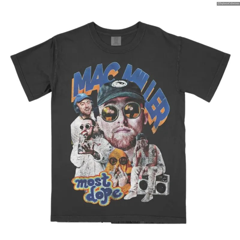 #Mac.Miller Most Dope T-Shirt, Unisex Streetwear Bootleg Vintage Hip Hop Rap Tee Shirt, Gift for MM #Ariana Fan , Global...