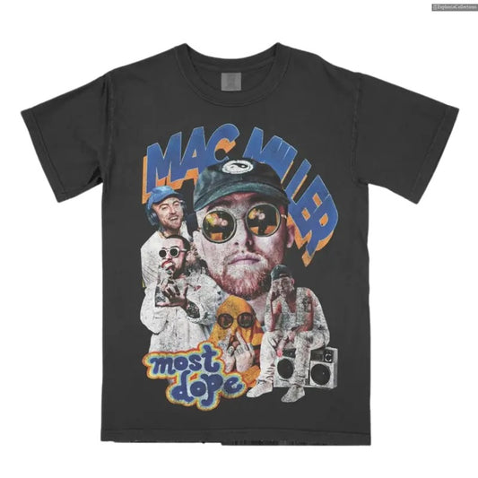 #Mac.Miller Most Dope T-Shirt, Unisex Streetwear Bootleg Vintage Hip Hop Rap Tee Shirt, Gift for MM #Ariana Fan , Global...