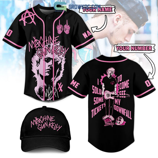 Machine Gun Kelly I Sold Some Tickets To Come See My Downfall Personalized Baseball Jersey