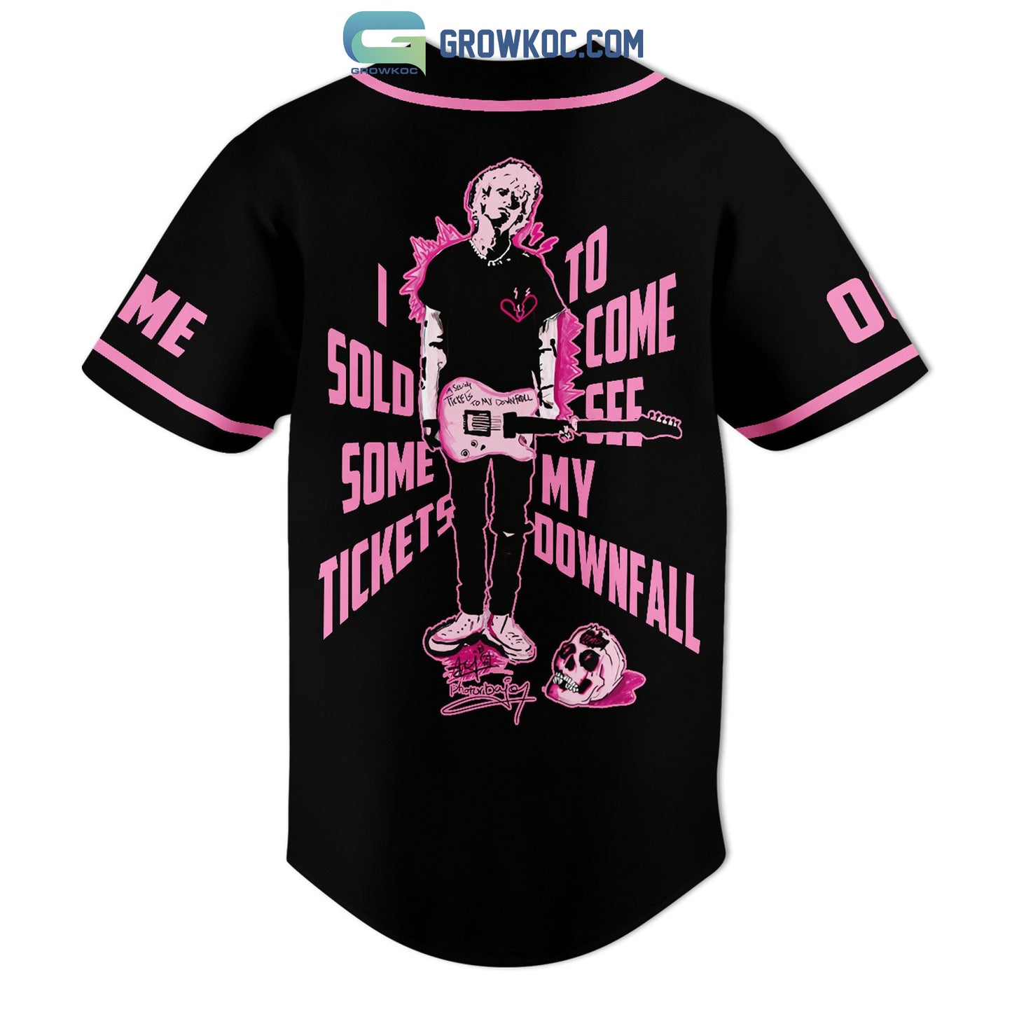 Machine Gun Kelly I Sold Some Tickets To Come See My Downfall Personalized Baseball Jersey